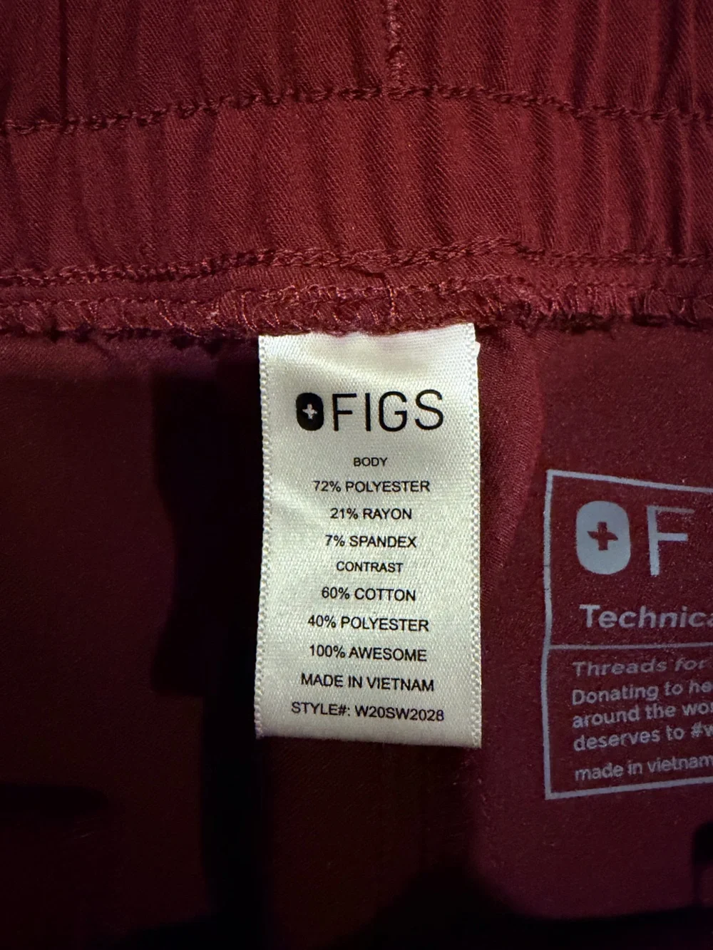 Figs Jogger Scrub Pants with Gray Drawstring